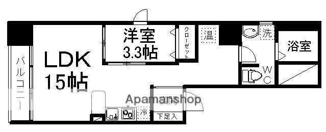 グラン・ドミール一番町(1LDK/2階)の間取り写真