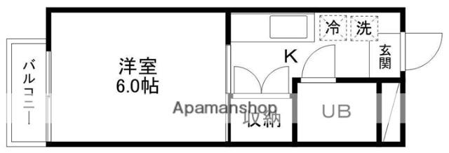 BLOOM01(1K/3階)の間取り写真