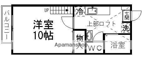 クオリティ・ペアハイムA棟(1K/2階)の間取り写真