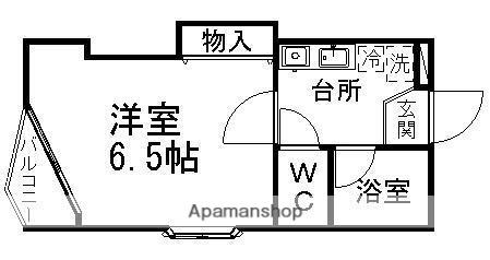 タキ・コーポラス(1K/2階)の間取り写真