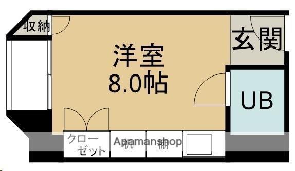 片平ホワイトレジデンス(ワンルーム/9階)の間取り写真