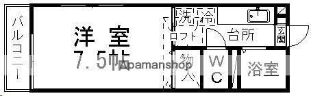 ティエラカルコス(1K/2階)の間取り写真