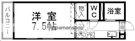 ティエラカルコス(1K/2階)の間取り写真