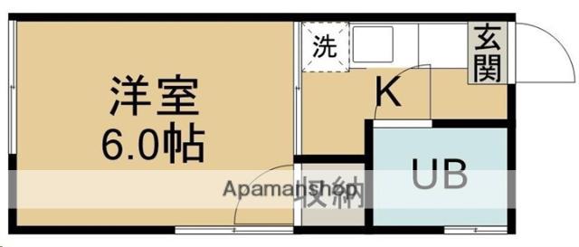 コーポ台原(1K/2階)の間取り写真