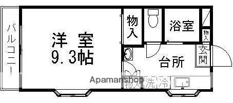 小松グリーンハイツ(1K/2階)の間取り写真