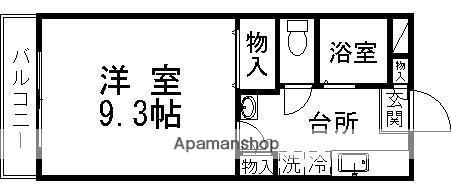 小松グリーンハイツ(1K/2階)の間取り写真