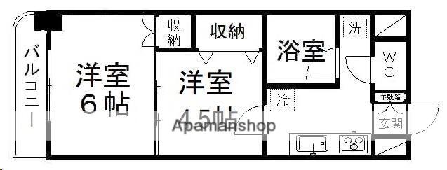 メイ・パストラル(2K/7階)の間取り写真