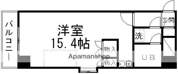 エスパシオ大町(ワンルーム/3階)の間取り写真