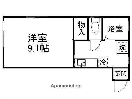 エスポワール21(1K/2階)の間取り写真