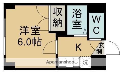 ベルトピア仙台23(1K/4階)の間取り写真