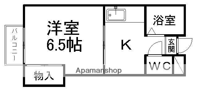 コーポシャイニング(1K/2階)の間取り写真