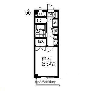 ロイヤルヒルズ鶴巻(1K/2階)の間取り写真