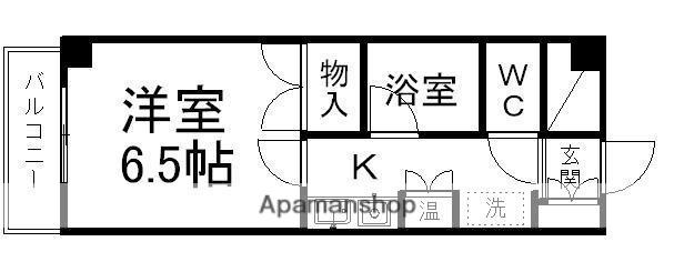 ロイヤルヒルズ鶴巻(1K/2階)の間取り写真