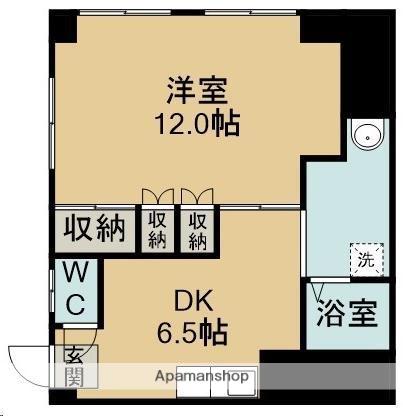 ベター・アール台原(1DK/1階)の間取り写真