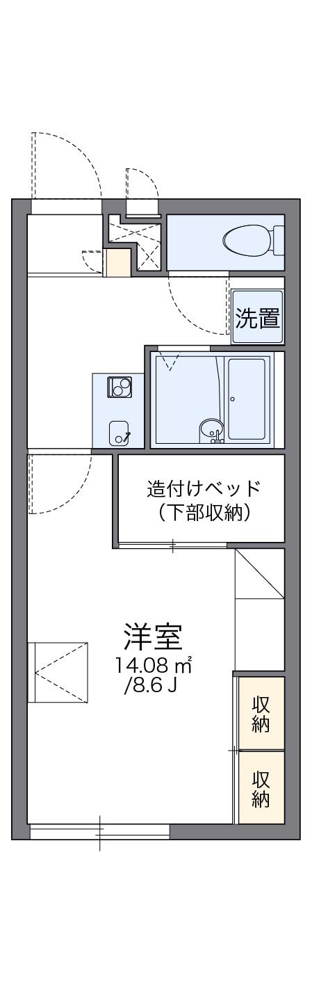 レオパレス太勇Ⅱ(1K/2階)の間取り写真