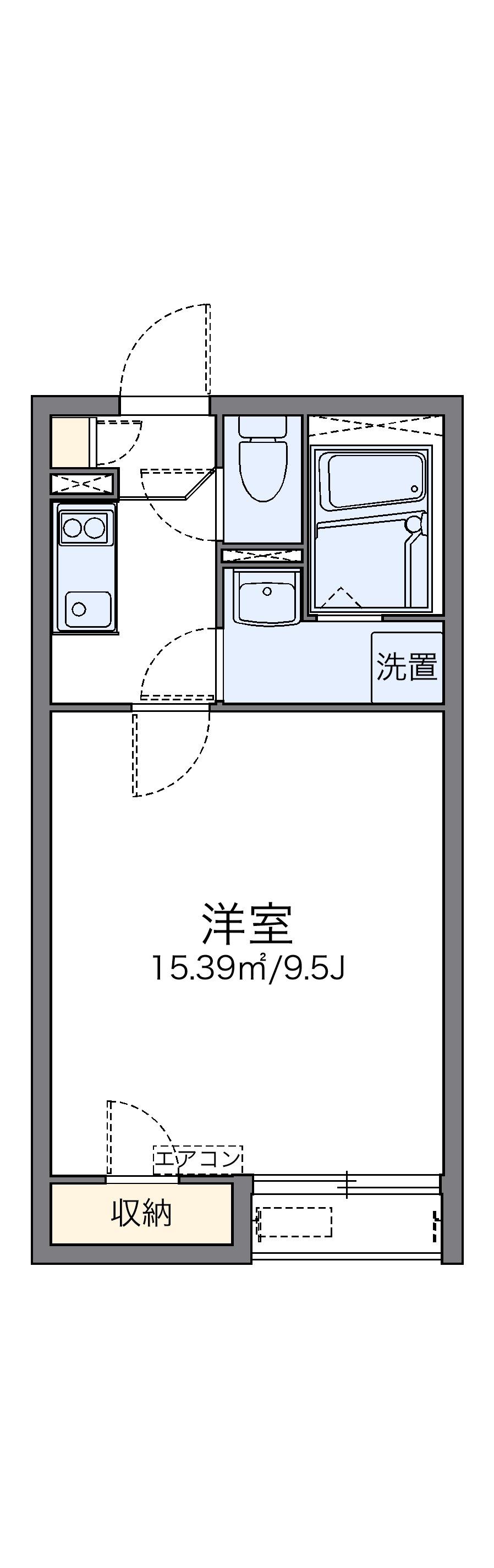 レオネクストSOWA(1K/1階)の間取り写真