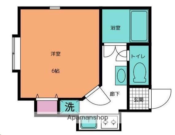 ロイヤルハイツ東八(1K/1階)の間取り写真