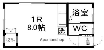第15ジュリアン(ワンルーム/2階)の間取り写真