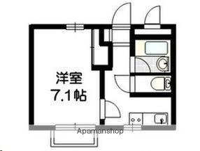 タウンハウスM(1K/1階)の間取り写真