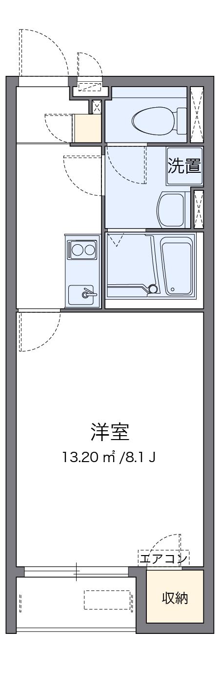 クレイノレジデンスシェーナ(1K/2階)の間取り写真