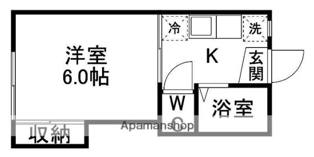 グラン・アジュール(1K/2階)の間取り写真