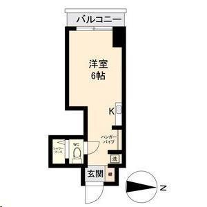 アソルティ東二番丁レジデンス(ワンルーム/11階)の間取り写真