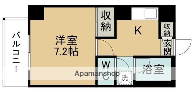 メゾンドールヘンミ(1K/1階)の間取り写真