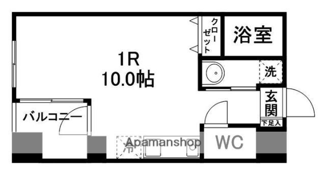 NOIE SENDAI 宮町(ワンルーム/3階)の間取り写真
