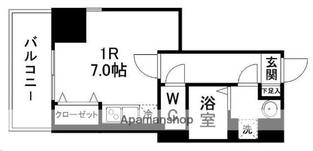 グラン・ドミール小田原弓ノ町(ワンルーム/2階)の間取り写真
