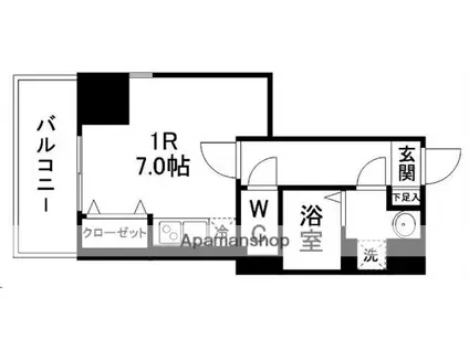 グラン・ドミール小田原弓ノ町(ワンルーム/5階)の間取り写真