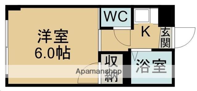 コーポ向山(1K/2階)の間取り写真