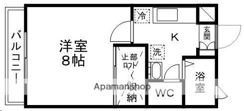 ティエラ多賀城2号館(1K/1階)の間取り写真