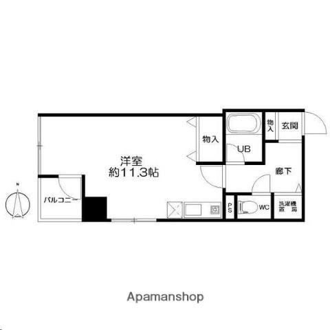 リエス支倉町(ワンルーム/5階)の間取り写真