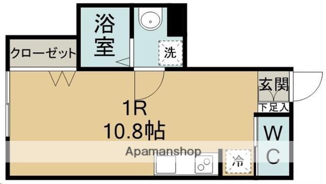 フォレストコート(ワンルーム/2階)の間取り写真