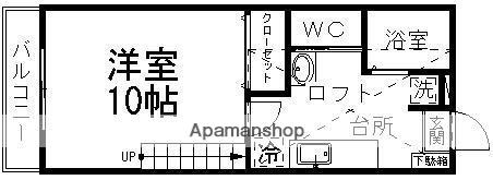 WIZ BOX 02(1K/2階)の間取り写真