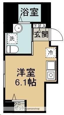HOUSE268(ワンルーム/4階)の間取り写真