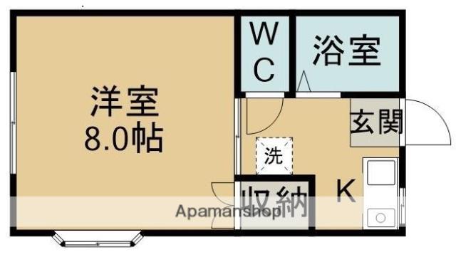 コーポミヤビ(1K/2階)の間取り写真