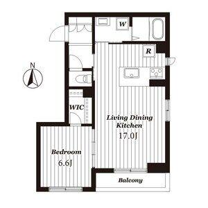 風香花京院(1LDK/2階)の間取り写真