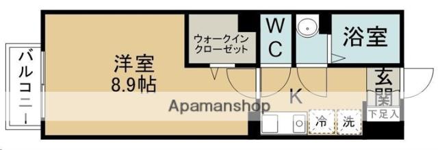 パレスルピナスA(1K/2階)の間取り写真