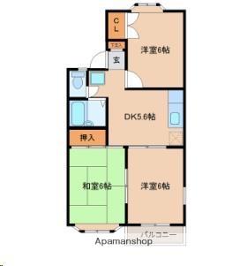 コープジュネス(3DK/2階)の間取り写真