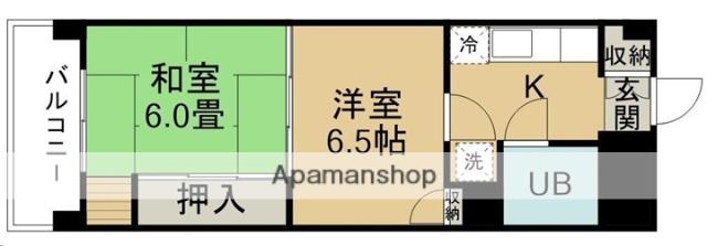 コープ野村花壇B棟(2K/5階)の間取り写真