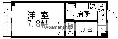 ダリレジデンス1(1K/3階)の間取り写真