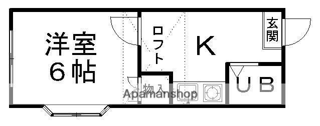 サンヒルズ桜ケ丘(1K/1階)の間取り写真