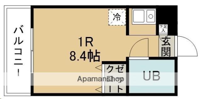 デリジェンス泉中央(ワンルーム/2階)の間取り写真