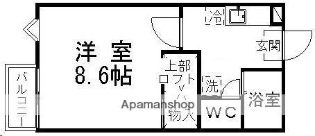 セントピア泉(1K/2階)の間取り写真