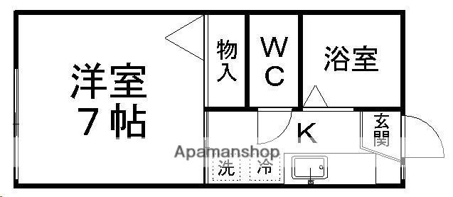 メゾンブランシュ(1K/2階)の間取り写真