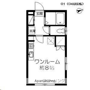 ビレッジ清水沼(ワンルーム/2階)の間取り写真