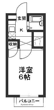 ロフティ栄(1K/2階)の間取り写真