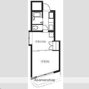 アーバンハイツ向山(1K/3階)の間取り写真