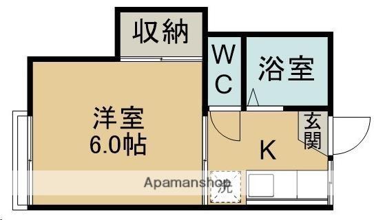 コーポアイリス(1K/1階)の間取り写真